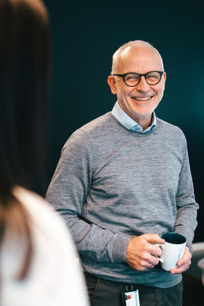 man smiling